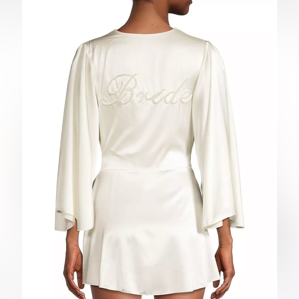 NWT Fleur du Mal Silk Bride Robe | Size S/M